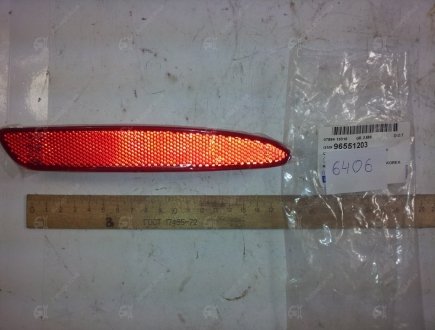 Світловідбивач заднього бампера Лачетті хечбек правий GENERAL MOTORS 96551203 (фото 1)
