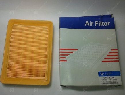 Фильтр воздушный ELANTRA с 2000 г.в., COUPE с 2002 г.в., SANTAFE с 2000 г.в. (Kia,Hyundai) YGL 281132D000 (фото 1)