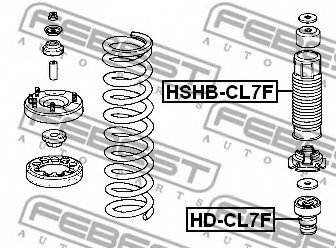 Відбійник амортизатора FEBEST HD-CL7F