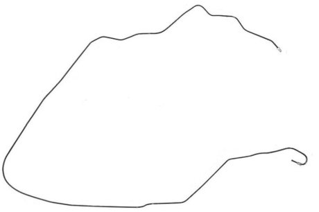 Трубка тормозная Нексия задняя левая магистральная GENERAL MOTORS 90222252 (фото 1)