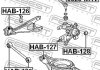 Сайлентблок підвіски FEBEST HAB-130 (фото 3)
