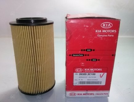 Фільтр оливи (вир-во) Mobis (KIA/Hyundai) 26320-3C100 (фото 1)