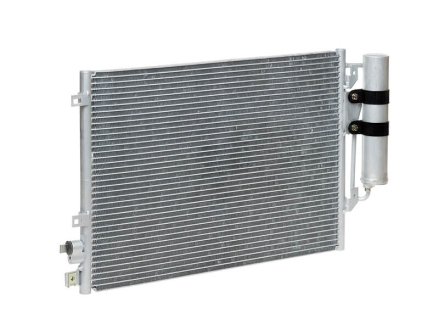 Радиатор кондиционера Логан (04-) с ресивером LUZAR LRAC ReLo04360