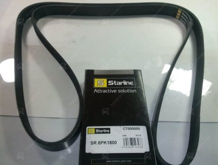 Поліклиновий ремінь Starline SR 6PK1800 (фото 1)