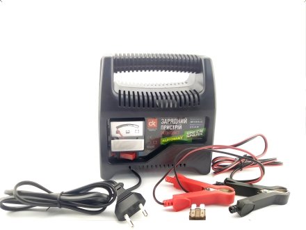 Зарядное устройство, 6Amp 12V, аналоговый индикатор зарядки, (ДК) Дорожная Карта DK23-1206CS