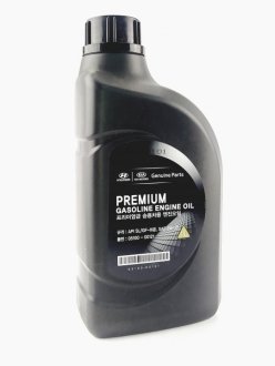 Масло моторное Premium Gasoline 5W20 SL/GF-3 1л полусинтетика | Mobis (KIA/Hyundai) 05100-00121 (фото 1)