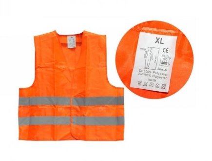Жилет аварійний, оранжевий, xl, в упаковці LAVITA LA171601 (фото 1)