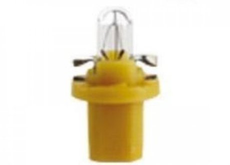 Лампа BAX 12V 1.5W BX8,5d yellow (пластмасовий цоколь жовтого кольору)) | �;�[�R�e�d�]�- NARVA 17050 (фото 1)