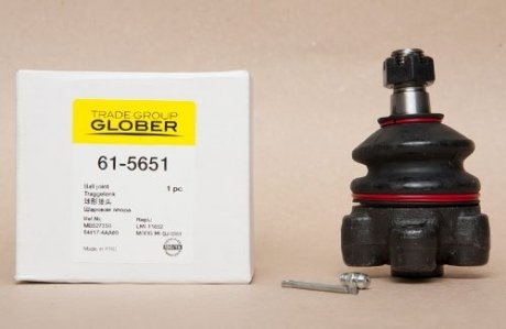 Кульова опора переднього важеля верхня (GLOBER): H-1, H-100 Glober 615651