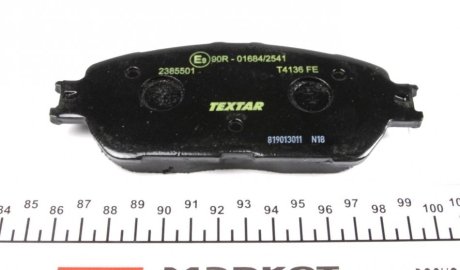 Колодки тормозные дисковые, к-кт. T, Камри TEXTAR 2385501 (фото 1)