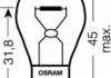 7506 OSRAM Лампа допоміжн. освітлення Р21w 12v 21w Ва15s (вир-во OSRAM) (фото 3)