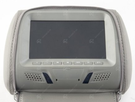 Подголовник с монитором Ultra 717 Grey (серый) Klyde (фото 1)