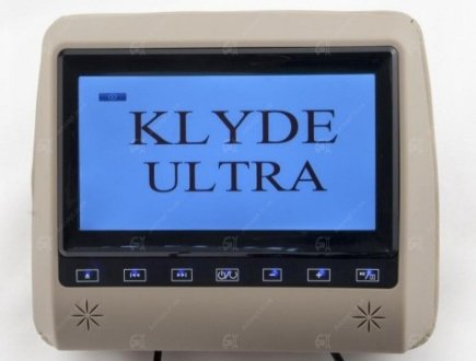 Підголовник з монітором та DVD-програвачем Ultra 790 FHD Gray (сірий)) Klyde (фото 1)