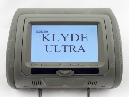 Подголовник с монитором и DVD-проигрывателем Ultra 745 HD Gray (серый) Klyde (фото 1)