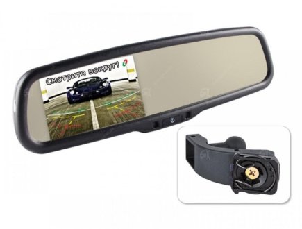 Зеркало заднего вида MM704 Hyundai, Mitsubishi, Chevrolet, Geely Gazer (фото 1)