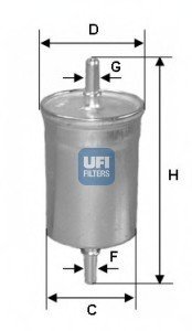Топливный фильтр, Авео UFI 31.850.00