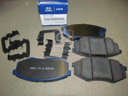 Колодки тормозные дисковые, Mobis (KIA/Hyundai) 581012SA00 (фото 1)