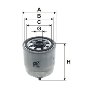 Фильтр топливный Hyundai Accent II, Getz, Matrix (-), WIXFILTRON WF8361 (фото 1)