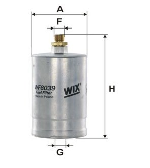 Фильтр топл. MB W124 /PP835 (WIX-Filtron), WIXFILTRON WF8039