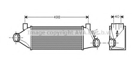 Интеркулер TRANSIT6 20TDi MT 02-06, AVA Cooling Systems FDA4385 (фото 1)