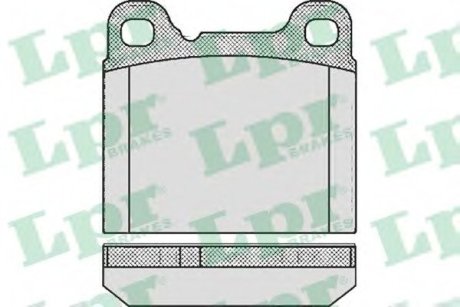 Колодки гальмівні дискові задні LPR 05P362