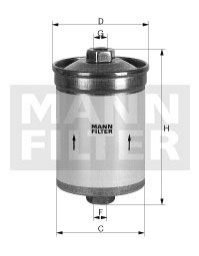 Фильтр топливный WK 613/2 P, Крома, Фиат Уно MANN WK6132