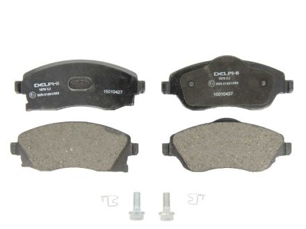Колодки тормозные дисковые передние, комплект: Combo, Corsa, Meriva, Tigra DELPHI LP1676 (фото 1)