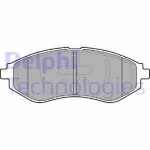 Колодки тормозные дисковые передние, комплект: Aveo DELPHI LP1895 (фото 1)
