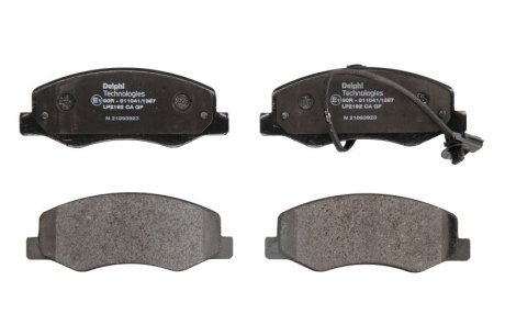 Колодки тормозные дисковые задние, комплект: Movano, Master DELPHI LP2192 (фото 1)