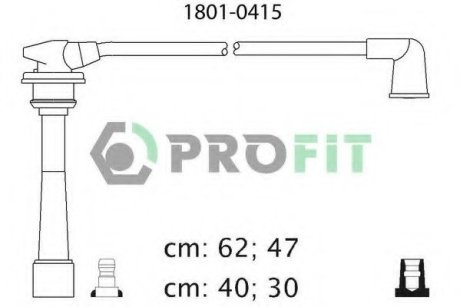 Высоковольтные провода, комплект: Accent, Elantra, Getz, Matrix PROFIT 1801-0415 (фото 1)