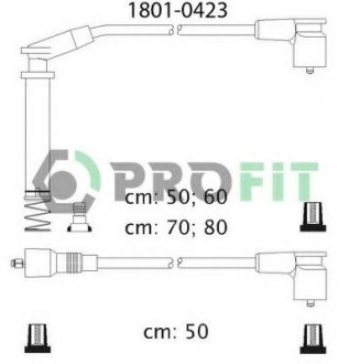 Высоковольтные провода, комплект: Astra, Combo, Corsa, Kadett, Vectra PROFIT 1801-0423 (фото 1)