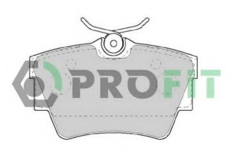 Колодки тормозные дисковые задние, комплект: Primastar, Vivaro, Trafic PROFIT 5000-1516 (фото 1)