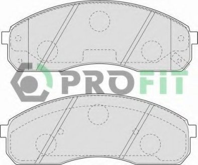 Колодки гальмівні дискові PROFIT 5000-1595 (фото 1)