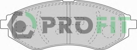 Колодки тормозные дисковые передние, комплект: Aveo PROFIT 5000-1699 (фото 1)