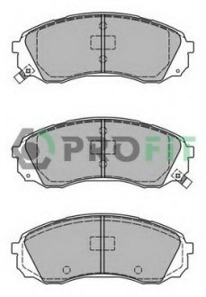 Колодки тормозные дисковые передние, комплект: H-1, I-10 PROFIT 5000-2027 (фото 1)