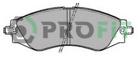 Колодки тормозные дисковые передние, комплект: Epica PROFIT 5000-2049