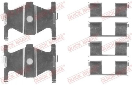 Ремкомплект колодок дисковых тормозов: Sonata QUICK BRAKE 109-1754 (фото 1)