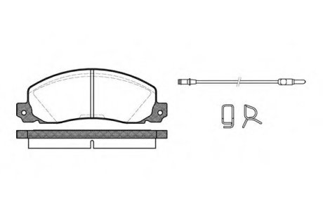 Колодки тормозные дисковые передние, комплект: Trafic REMSA 0202.02