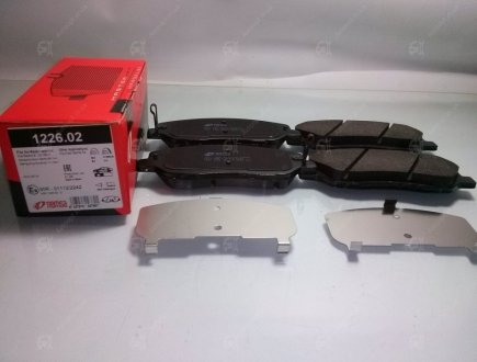 Колодки тормозные дисковые передние, комплект: Santa-Fe REMSA 1226-02