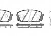Колодки тормозные дисковые передние, комплект: Sportage REMSA 1302-22 (фото 2)