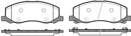Колодки тормозные дисковые передние, комплект: Insignia REMSA 1386.02 (фото 1)