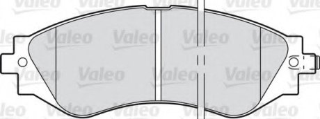Колодки дискові гальмові передні, комплект: Epica, Evanda, Nubira, Leganza VALEO 598361 (фото 1)