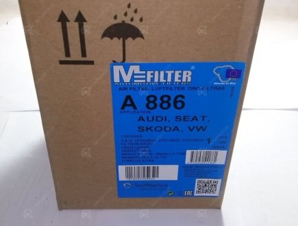 Фільтр повітряний MFILTER A886 (фото 1)