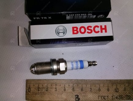 Свiчка запалювання fr78x w-v super-4 A003159670326 Bosch 0242232502 (фото 1)