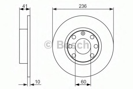 Гальмівний диск - знято з вир-ва Bosch 0986479829 (фото 1)