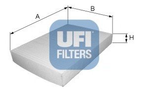 Фильтр, воздух во внутренном пространстве UFI 53.043.00 (фото 1)