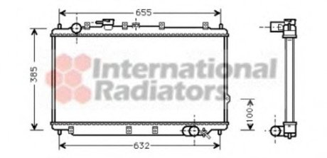 Радиатор KIA SEPHIA/SHUMA MT 96-, Van Wezel 83002016