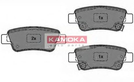 Гальмівні колодки зад.HONDA CRV II/III 02-> | Kamoka JQ1018466