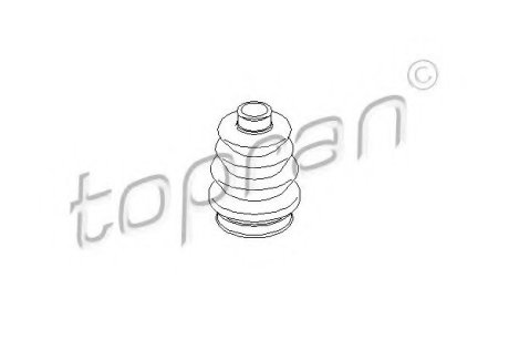 Пильовик шрусу всередину. Opel Kadett 1.2-1.7D, Ascona 1.3-1.8, 1.6D, Vectra 1.7D Topran Topran (Hans Pries) 200 516