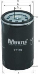 Фильтр масляный MFILTER TF39 (фото 1)